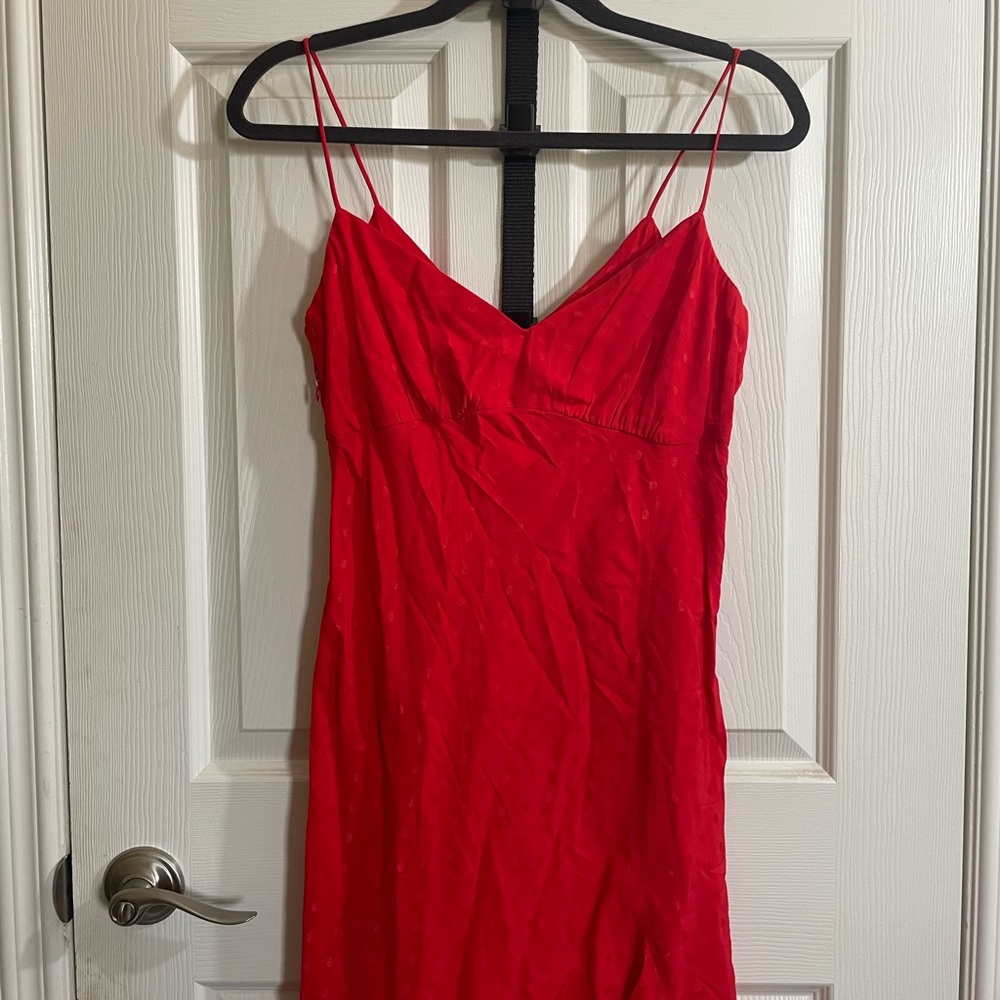 Zara red maxi dress